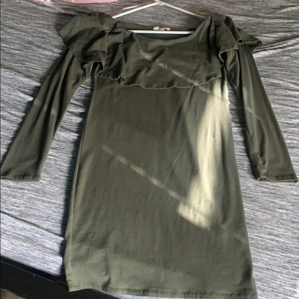 Olive green dress